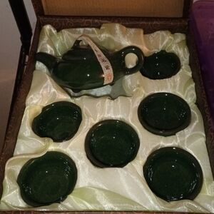 Classic Deep Green Tea Set